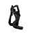 FIGURA DECORATIVA RESINA YOGA PRETA 15x5x14cm - Imagem 1