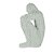FIGURA DECORATIVA RESINA BRANCA 12x8x21cm - Imagem 3