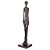 FIGURA DECORATIVA METAL SILHUETA BRONZE 9x39cm - Imagem 3