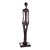 FIGURA DECORATIVA METAL SILHUETA BRONZE 9x39cm - Imagem 4