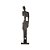 FIGURA DECORATIVA METAL SILHUETA BRONZE 9x42cm - Imagem 1