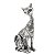 FIGURA DE RESINA- GATO PRATA 27 CM - Imagem 1