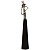 FIGURA DE RESINA PRATA- AFRICANA- 41 CM - Imagem 1