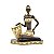 FIGURA DE RESINA- AFRICANA SENTADA- 22 CM - Imagem 1