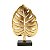 FIGURA DECORATIVA METAL FOLHA PRETO/DOURADO 25x10x40cm - Imagem 2