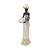 FIGURA DECORATIVA POLIRESINA AFRICANA DECORADO 10x7x32cm - Imagem 1