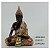 FIGURA DECORATIVA POLIRESINA BUDA DECORADO 12x7x17cm - Imagem 1