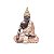 FIGURA DECORATIVA POLIRESINA BUDA DECORADO 12x7x17cm - Imagem 2