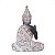 FIGURA DECORATIVA POLIRESINA BUDA DECORADO 14x6x19cm - Imagem 4