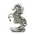 FIGURA DECORATIVA POLIRESINA CAVALO DOURADO 15x6x24cm - Imagem 1