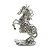 FIGURA DECORATIVA POLIRESINA CAVALO DOURADO 15x6x24cm - Imagem 2