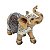 FIGURA DECORATIVA POLIRESINA ELEFANTE DOURADO 12x5x13cm - Imagem 3