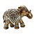 FIGURA DECORATIVA POLIRESINA ELEFANTE DOURADO 16x6x13cm - Imagem 3