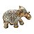 FIGURA DECORATIVA POLIRESINA ELEFANTE DOURADO 16x6x13cm - Imagem 2