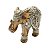 FIGURA DECORATIVA POLIRESINA ELEFANTE DOURADO 20x8x15cm - Imagem 4