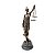FIGURA DECORATIVA RESINA DAMA JUSTIÇA 16x16x54cm - Imagem 1