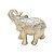 FIGURA DECORATIVA POLIRESINA ELEFANTE 13x7x12cm - Imagem 3