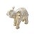 FIGURA DECORATIVA POLIRESINA ELEFANTE 18x9x16cm - Imagem 4