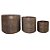 CONJ. DE CACHEPOTS DE CERAMICA - 3PSC G:18CM X 15,5CM M:14CM - Imagem 1