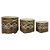 CONJ. DE CACHEPOTS DE CERAMICA  - 3PCS G: 16,5CM X 14CM M: 1 - Imagem 1
