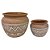 CONJ. DE CACHEPOTS DE CERAMICA - 2PCS G: 24CM X 19,5CM P: 17 - Imagem 1