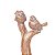 FIGURA DECORATIVA POLIRESINA PÁSSARO 15x9x25cm - Imagem 2