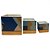 CONJ. DE CACHEPOTS DE CERAMICA  - 3PCS G:17CM X 17CM X 17CM - Imagem 1
