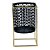 CACHEPOT EM METAL PRETO E DOURADO 13CM X 13CM X 21,5CM - Imagem 1