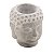 CACHEPOT DE CONCRETO BUDDHA FACE CINZA 8,5x8x9,5cm - Imagem 1