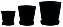 KIT CACHEPOT EM TERRACOTA - 3 PCS - Imagem 3