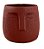 CACHEPOT MARROM EM CIMENTO - Imagem 1