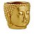 CACHEPOT DOURADO EM CIMENTO - Imagem 2