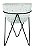 KIT CACHEPOT DE PISO EM CIMEN C SUP EM MET - 2 PCS - Imagem 1