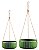 KIT CACHEPOT PENDENTE EM CIMENTO - 2 PCS - Imagem 2