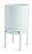 KIT CACHEPOT BRANCO EM METAL COM SUPORTE - 2 PCS - Imagem 4
