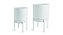 KIT CACHEPOT BRANCO EM METAL COM SUPORTE - 2 PCS - Imagem 5
