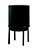 KIT CACHEPOT PRETO EM METAL COM SUPORTE - 2 PCS - Imagem 3