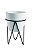 KIT CACHEPOT BRANCO EM CIMENTO COM SUPORTE - 2 PCS - Imagem 2