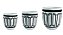 KIT CACHEPOT BRANCO EM CIMENTO - 3 PCS - Imagem 7