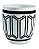 KIT CACHEPOT BRANCO EM CIMENTO - 3 PCS - Imagem 4