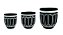 KIT CACHEPOT PRETO EM CIMENTO - 3 PCS - Imagem 8