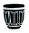 KIT CACHEPOT PRETO EM CIMENTO - 3 PCS - Imagem 1