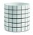 KIT CACHEPOT BRANCO EM CIMENTO - 3 PCS - Imagem 1