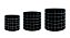 KIT CACHEPOT PRETO EM CIMENTO - 3 PCS - Imagem 7
