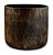 KIT CACHEPOT PRETO E DOURADO EM CIMENTO - 3 PCS - Imagem 6