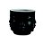 CACHEPOT PRETO EM CERAMICA - Imagem 1