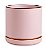 KIT CACHEPOT ROSA E DOURADO EM CERAMICA - 2PCS - Imagem 2