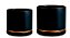 KIT CACHEPOT PRETO E DOURADO EM CERAMICA - 2PCS - Imagem 4