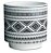 KIT CACHEPOT BRANCO EM CERAMICA - 2 PCS - Imagem 1