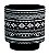 KIT CACHEPOT PRETO EM CERAMICA  - 2 PCS - Imagem 1